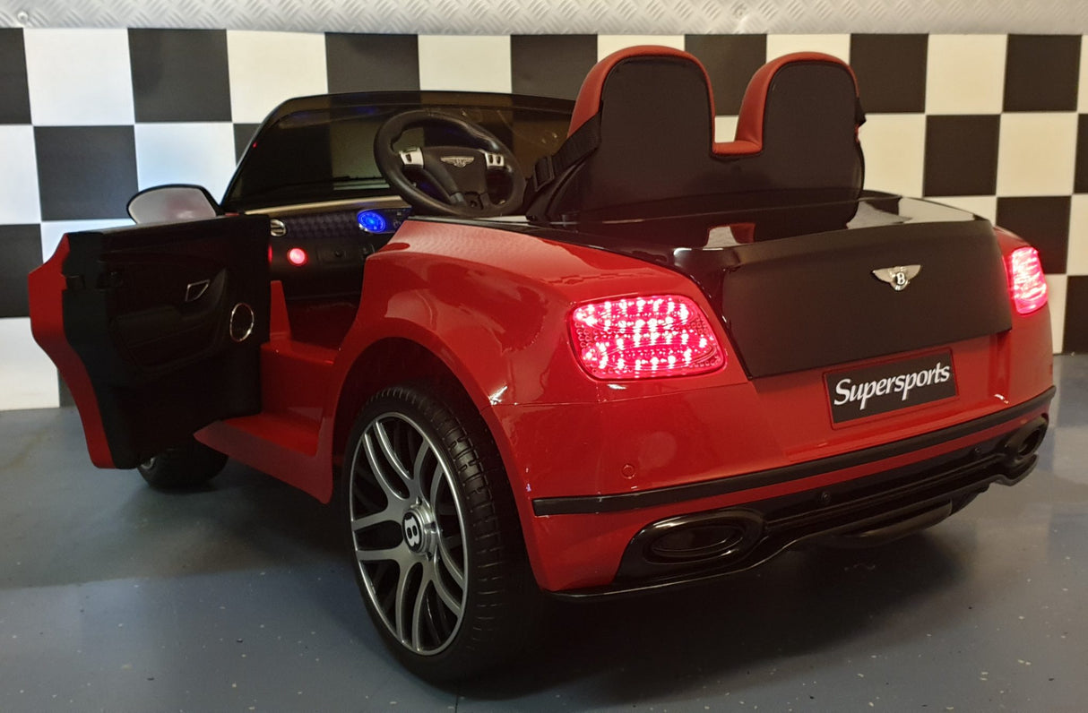 Battery children's car Bentley Continental 1.5 person black-red
