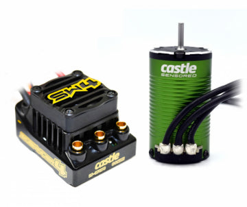 Castle Creations 010-0164-11 - SIDEWINDER 4 12.6V ESC WP Combo 1412-3200KV Motor 5mm