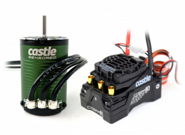 Castle Creations 010-0174-09 - Combo Cobra 10 6S ESC & 1410-3800kV Sensored Motor