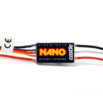 Castle Creations 010-0176-00 - SIDEWINDER NANO MICRO ESC 1/18-1/24 12.6V