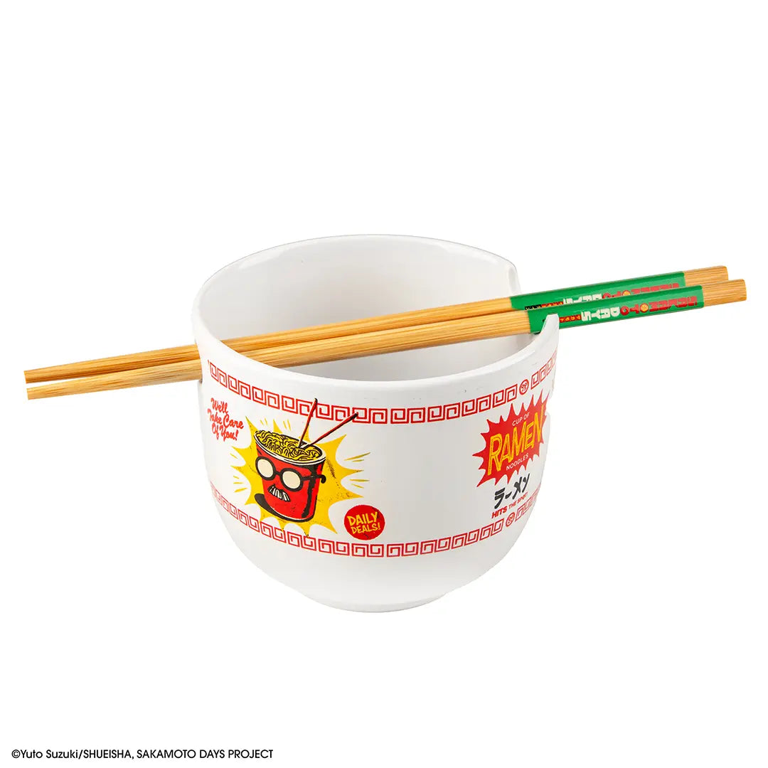 Sakamoto’s Store Ramen bowl with chopsticks - Sakamoto Days