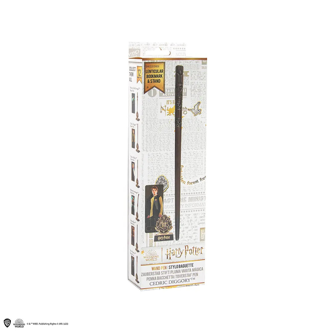 Wand Pen & Holder & Lenticular Bookmark Cedric Diggory - Harry Potter