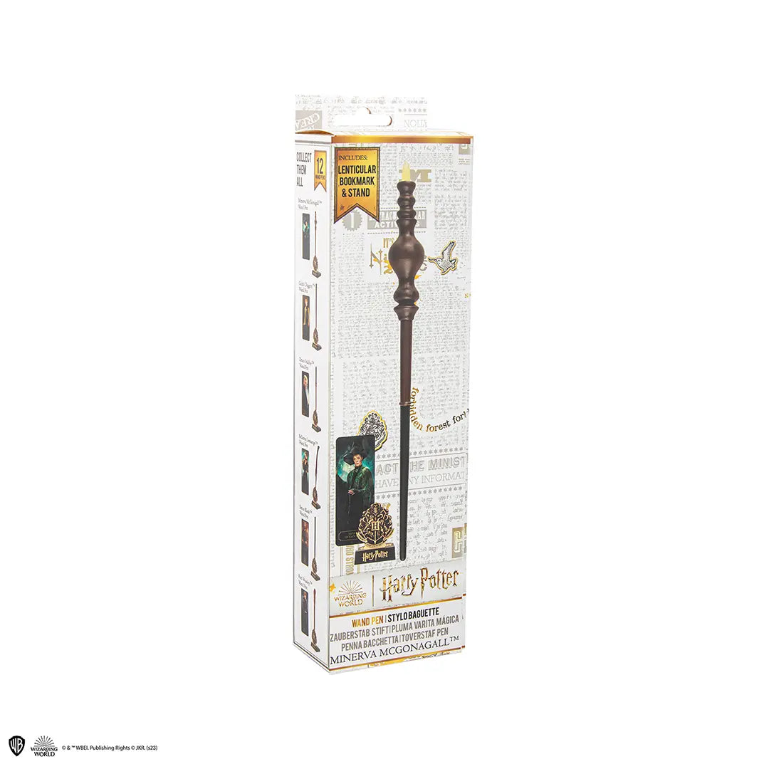 Wand Pen & Holder & Lenticular Bookmark Minerva McGonagall - Harry Potter