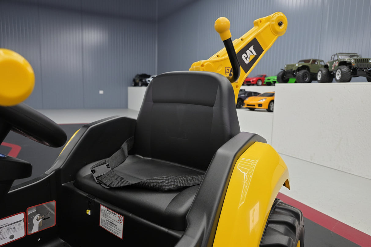 Caterpillar gravemaskine med laster børnetraktor 12 volt