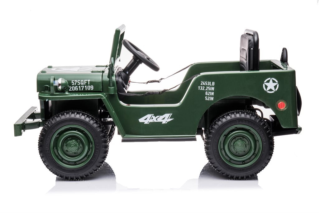 Azeno Desert Army Jeep 4x12V – El-bil til børn