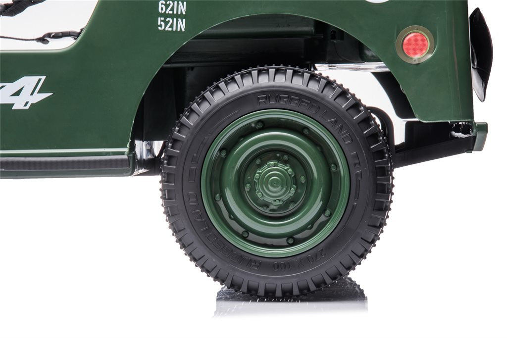 Azeno Desert Army Jeep 4x12V – El-bil til børn