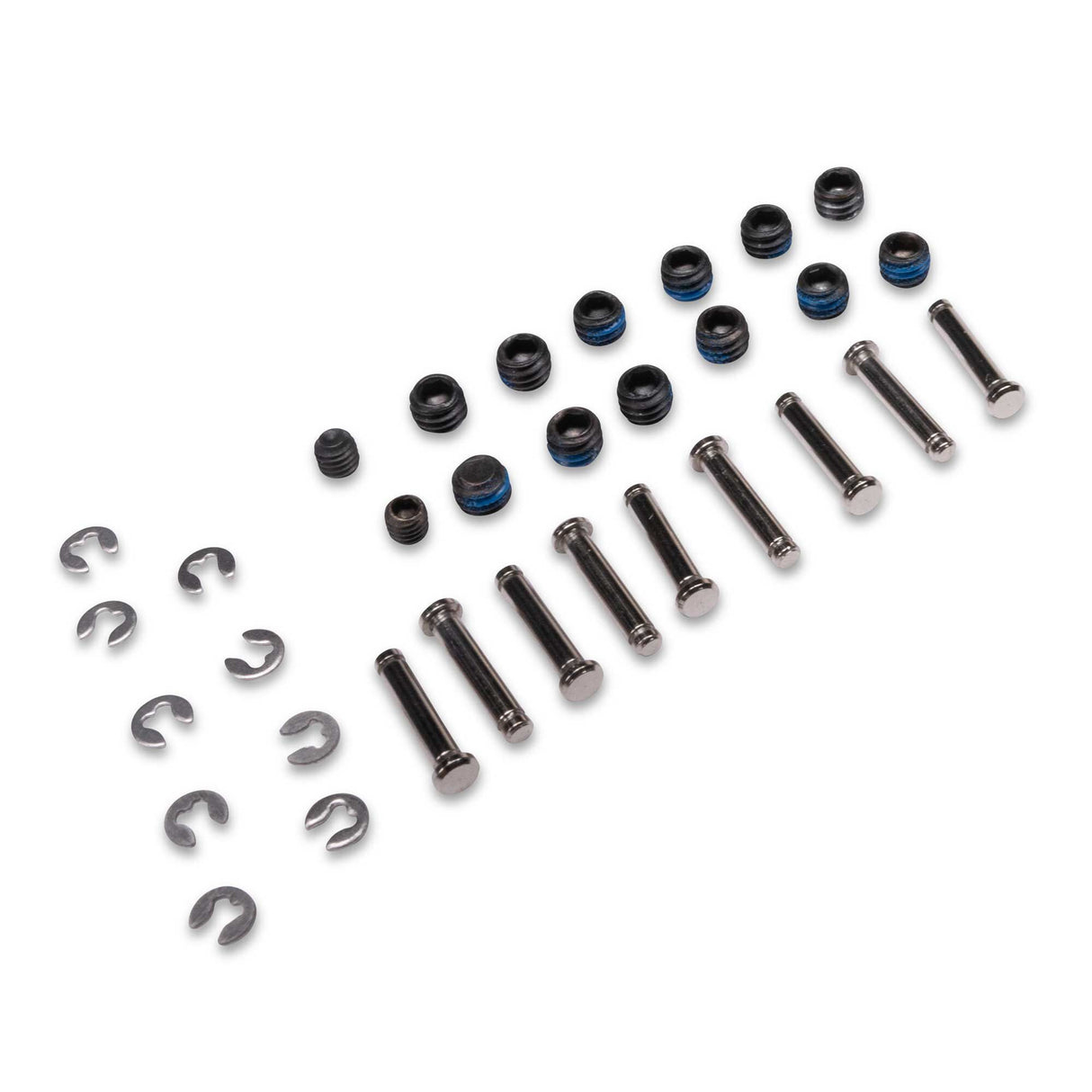 Retract C-clips, Rotation pins and set screws; Habu 80