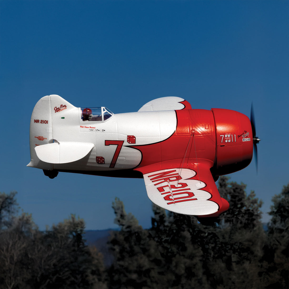 Gee Bee R-2 1.0m BNF Basic with AS3X+ and SAFE Select