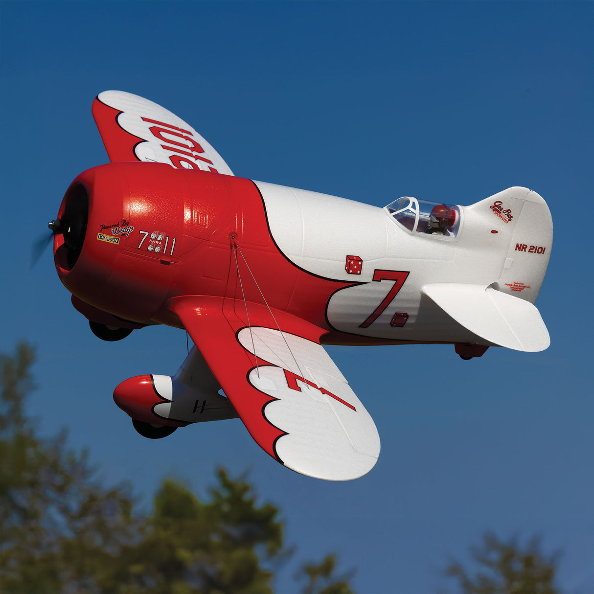 Gee Bee R-2 1.0m BNF Basic with AS3X+ and SAFE Select