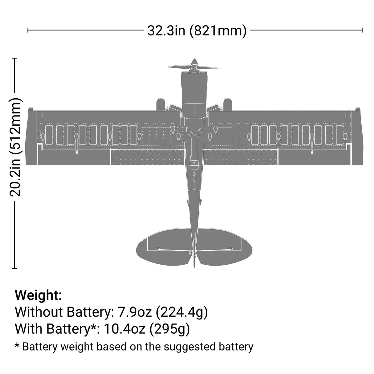 Micro Scrappy 800mm BNF Basic