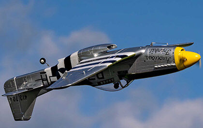 P-51D Mustang 1.0M BNF Basic with AS3X and SAFE Select