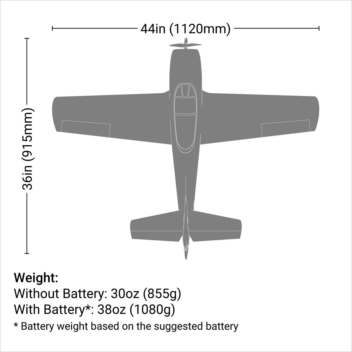 T-28 Trojan 1.1m PNP