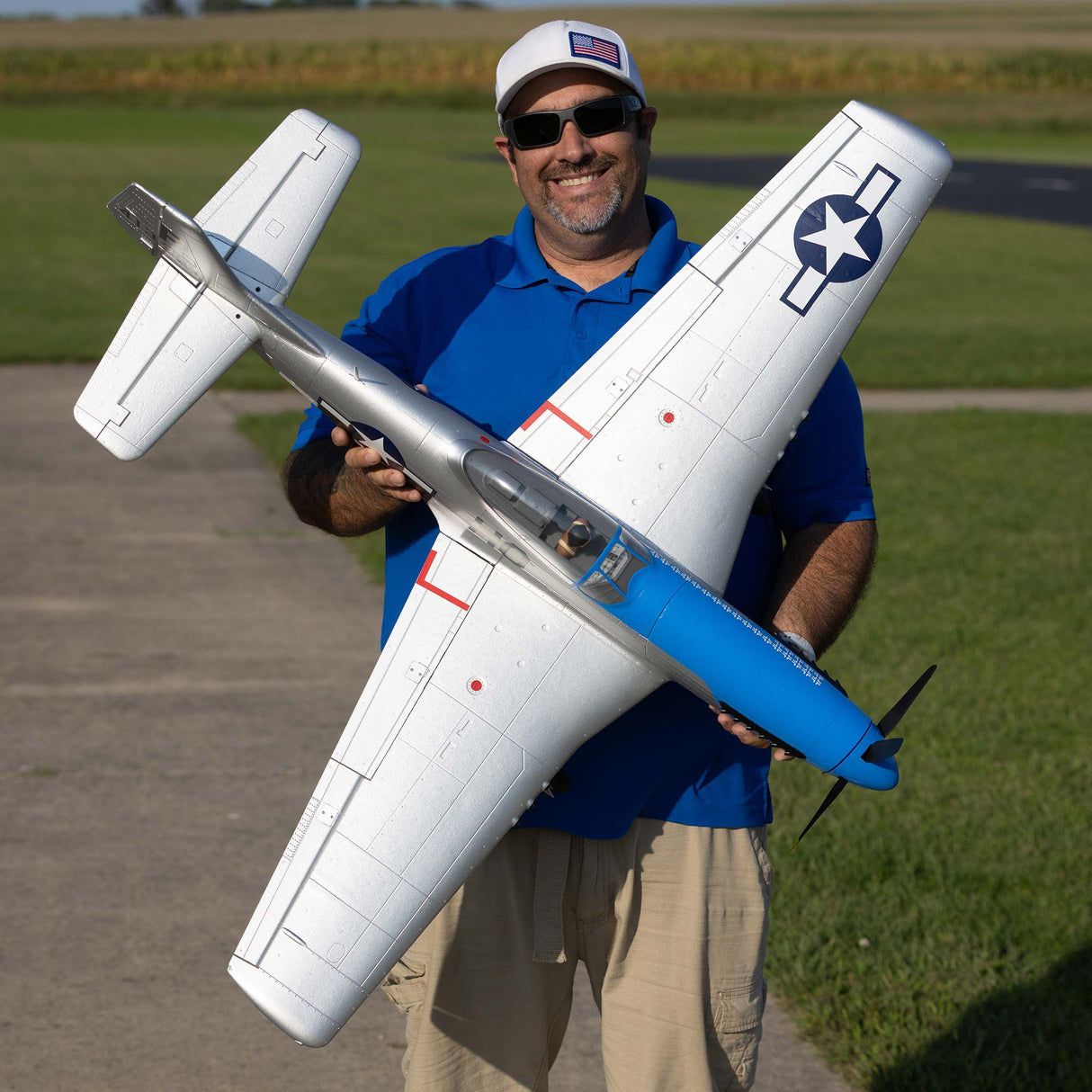 P-51D Mustang 1.2m with Smart BNF Basic-