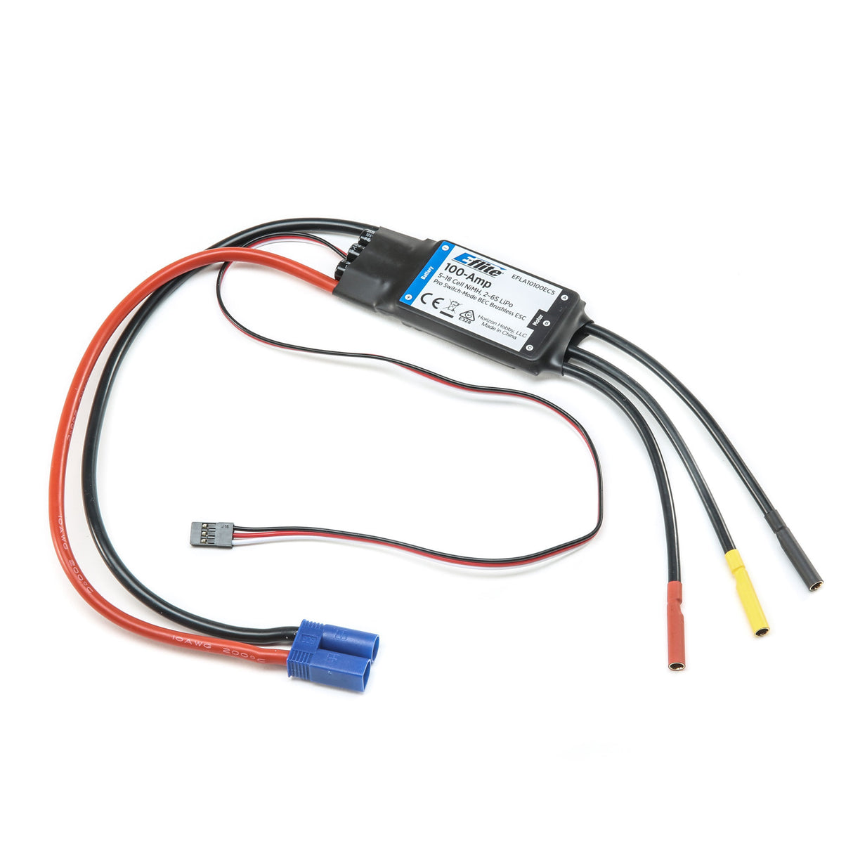 ESC: 100-Amp Pro Switch-Mode 5A BEC Brushless ESC-