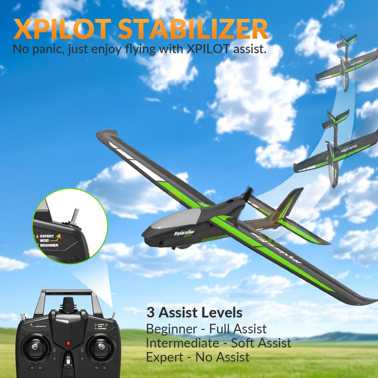 Ranger 600 4CH Gyro 600mm RTF Black