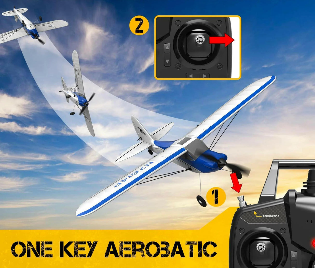 Sport Cub 500 4CH Gyro 500mm RTF Blue