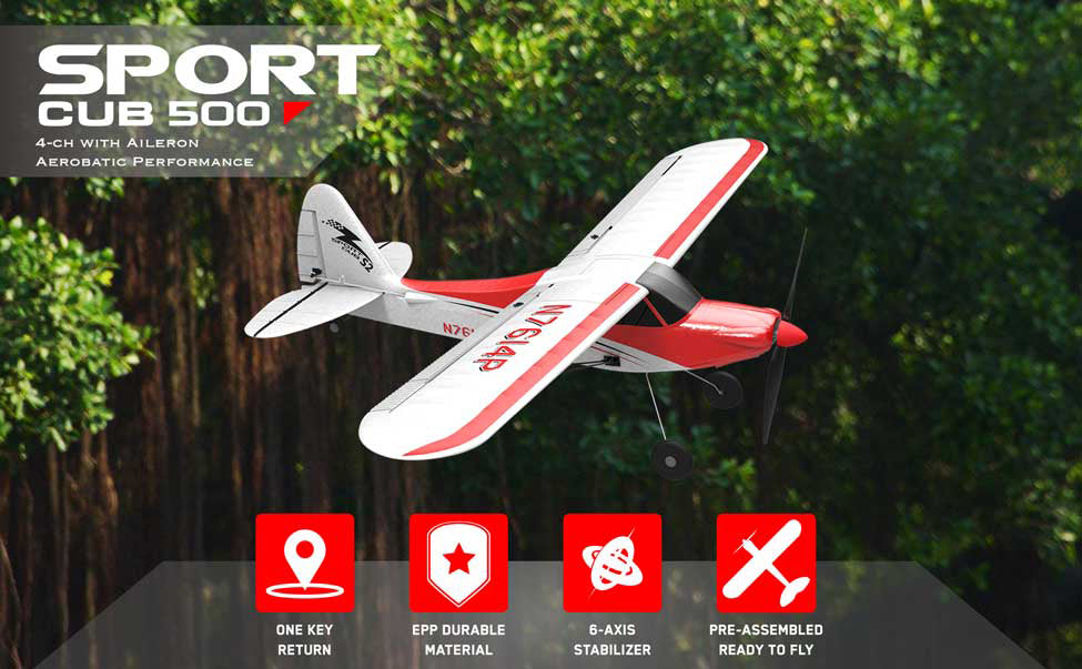 Sport Cub 500 4CH Gyro 500mm RTF Red