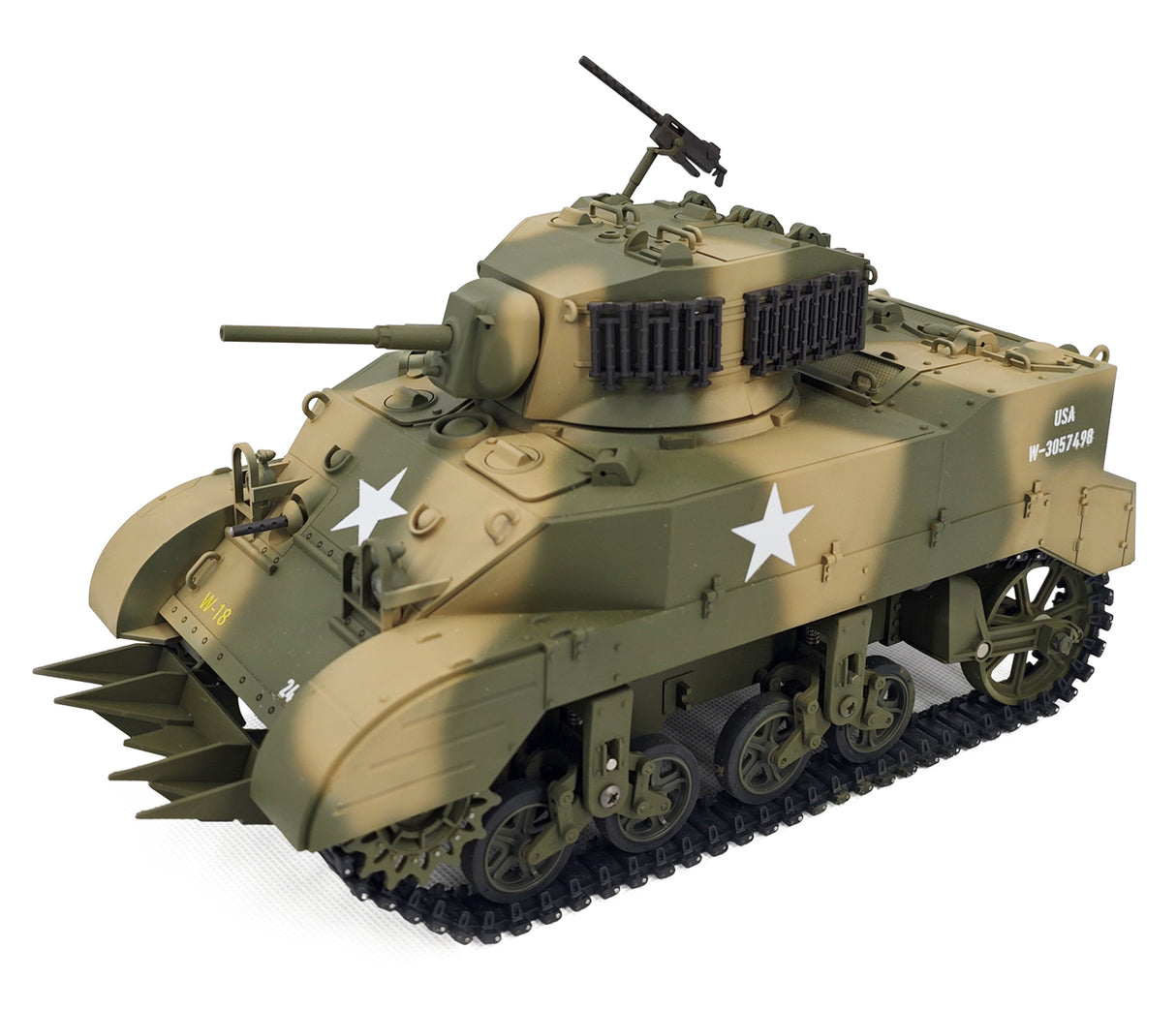M5A1 Stuart RC Tank 1/16 Yellow