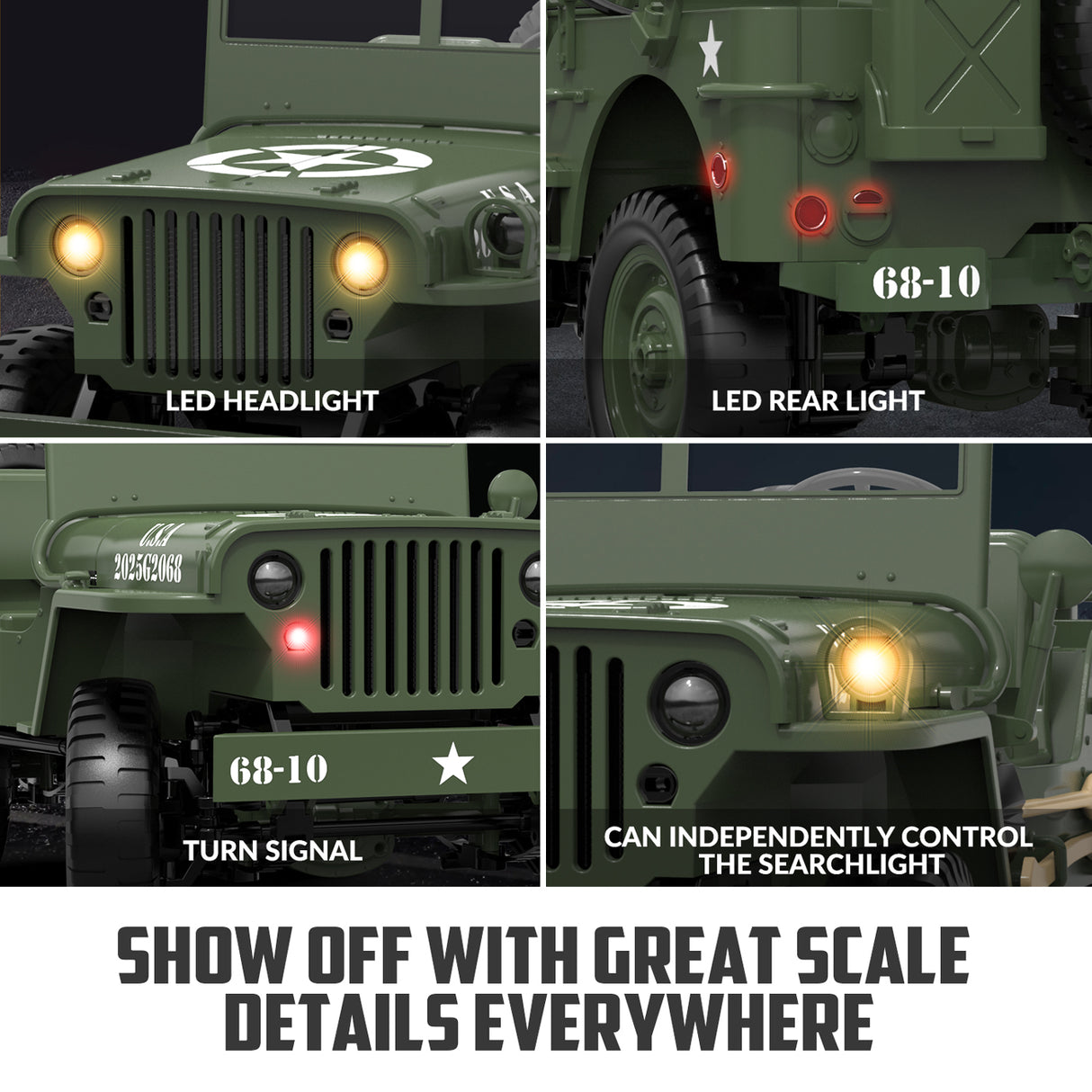 RC Crawler 1/10 4WD 1941 Willys MB