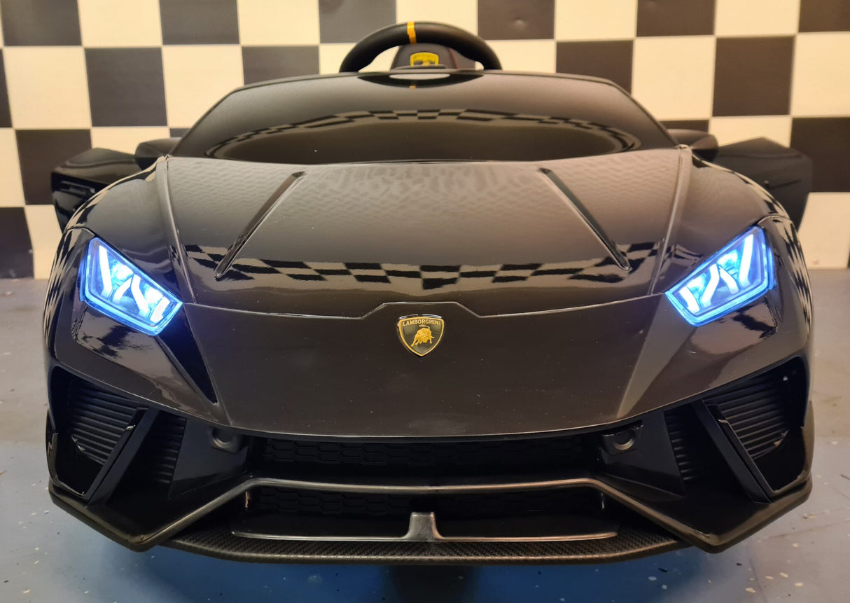 Children's car Lamborghini Huracan 12 volts with remote control metallic black