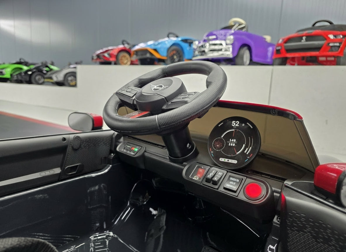 Electric children's car Mini Cooper S 12 volt metallic black