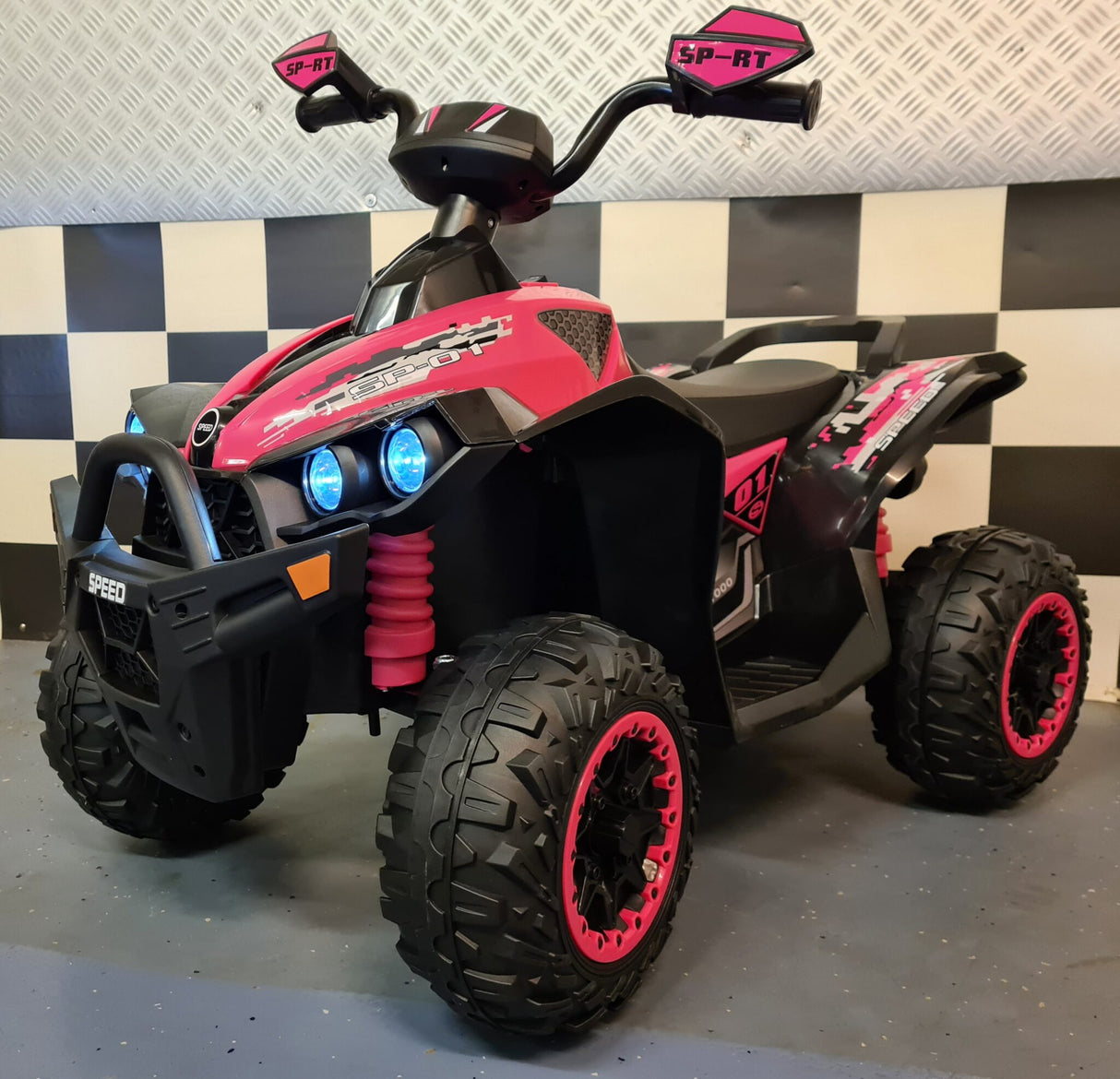 Electric children's quad Phyton pink