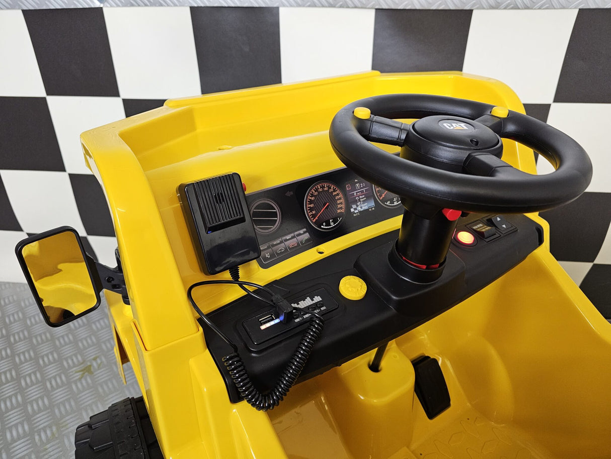 Caterpillar children's dump truck 12 volts