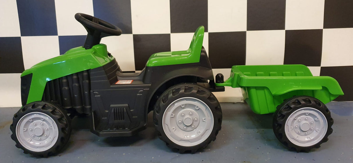 Elektrisk børnetraktor 6 volt grøn