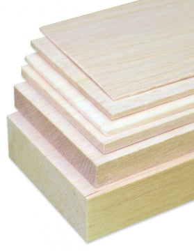 Minicars Wood 91148 - Balsa Sheet 6x100x1000mm