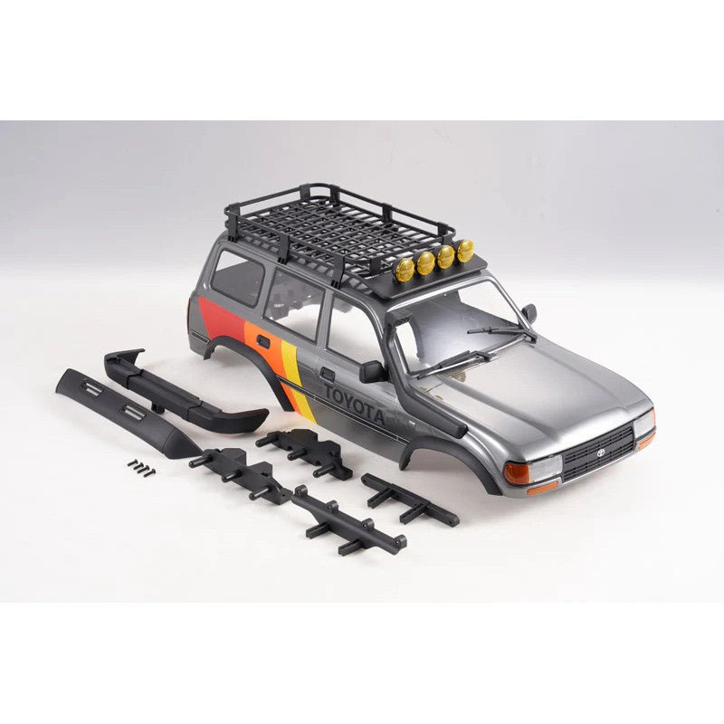 1/10 LC80 FCX10 - CAR BODY ASSEMBLY PAINTED (GRAY)