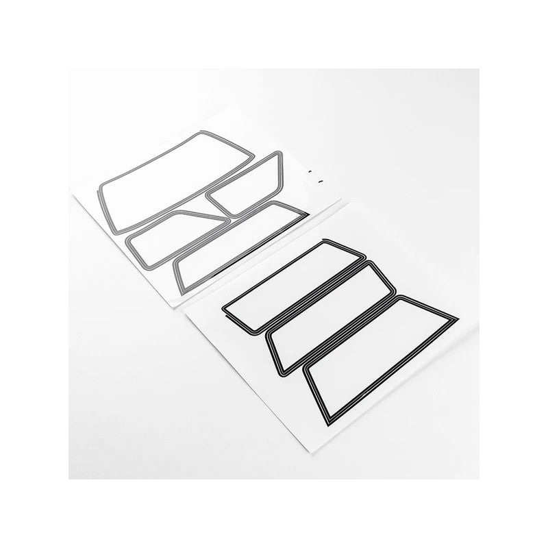 1/10 Chevrolet K5 FCX10 - TRANSPARENT WINDOW DECAL SHEET