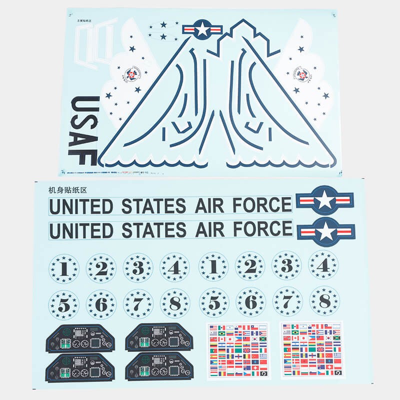 64mm F-16 2024 Version - Decal Sheet (Thunderbird)
