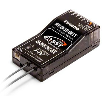 Futaba R6308SBT - Receiver 8CH S.BUS, S.BUS2, 2.4GHz FASST Limited QTY