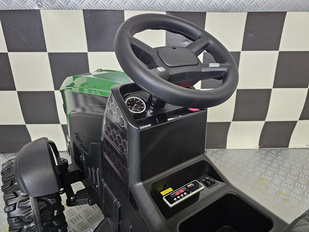 Children's tractor Farmer 12 volt green with RC