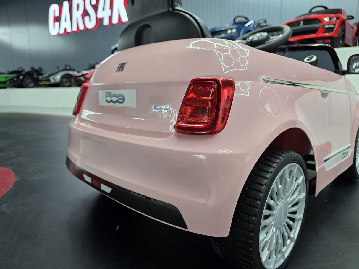 Fiat 500 elektrisk børnebil 12V pink