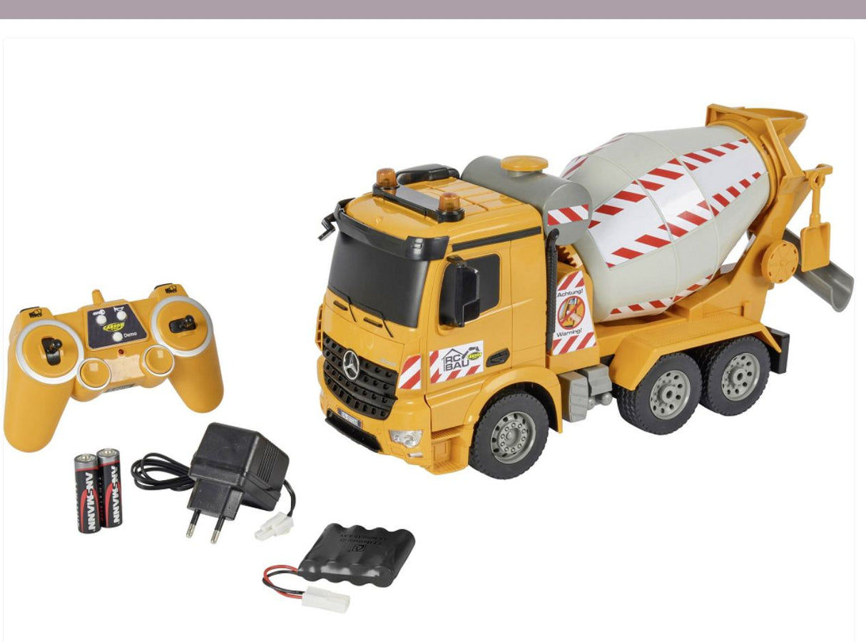 Fjernstyret Betonblander Mercedes-Benz Arocs 1:20 – med lys, lyd og motorlyd