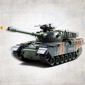 Seriøs fjernstyret tank med ægte kugler, ægte røg, ægte bevægelser samt mulighed for vandkugler