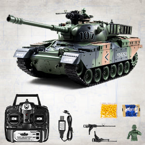 Seriøs fjernstyret tank med ægte kugler, ægte røg, ægte bevægelser samt mulighed for vandkugler