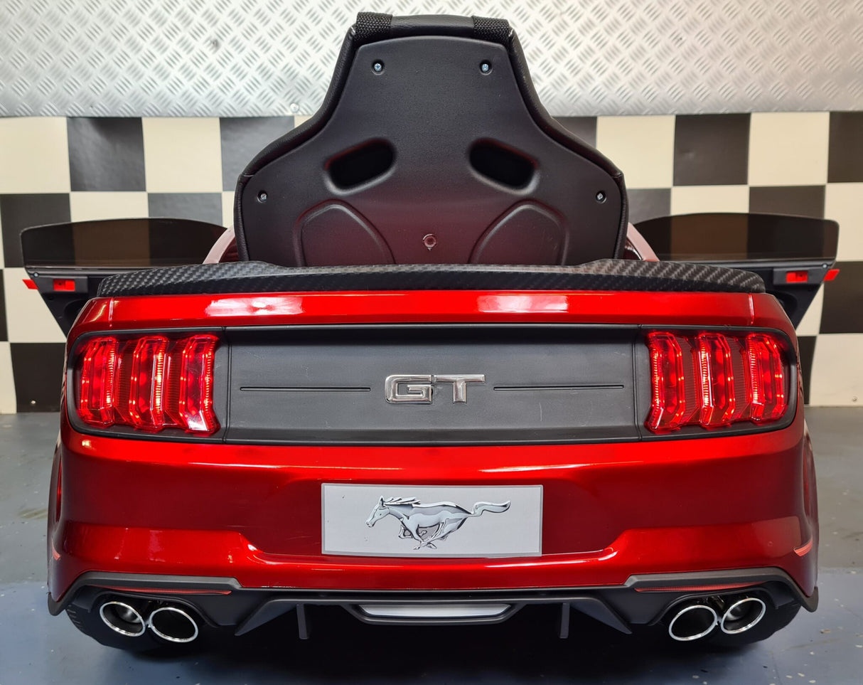 Children's car Ford Mustang 24 volt drift and RC metallic red