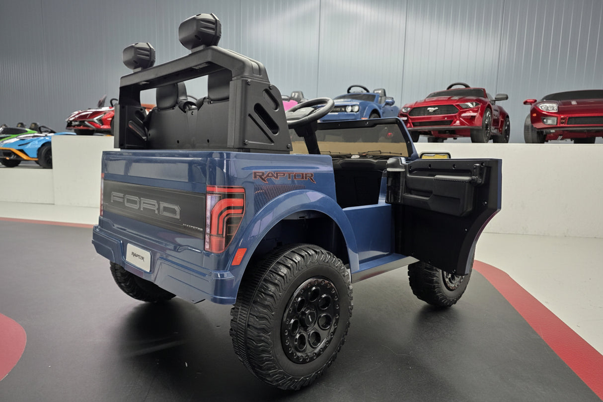 Ford Raptor 2-personers 24 volt sort børnebil
