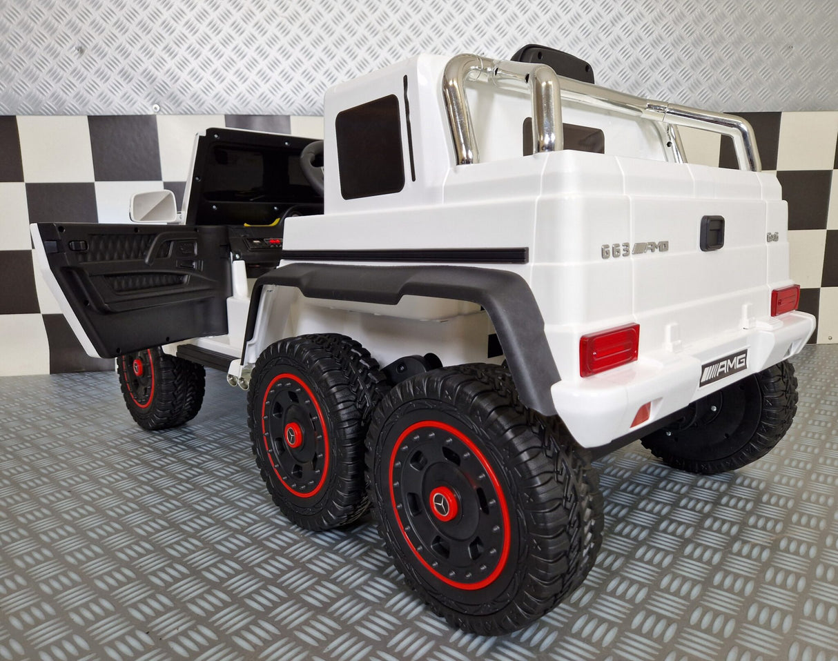 Children's car Mercedes G63 6x6 AMG 1 person white