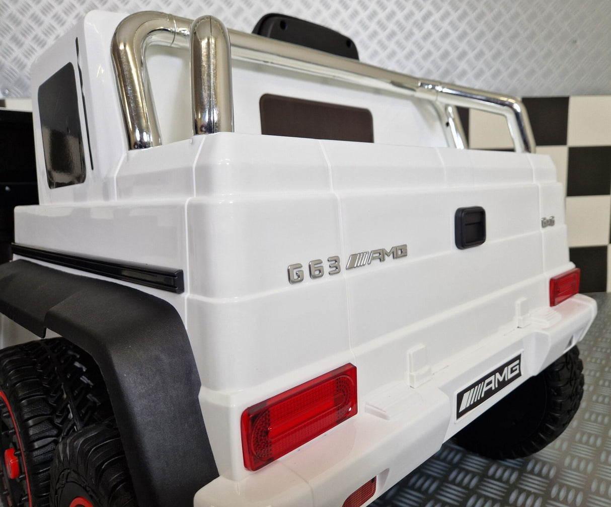 Children's car Mercedes G63 6x6 AMG 1 person white