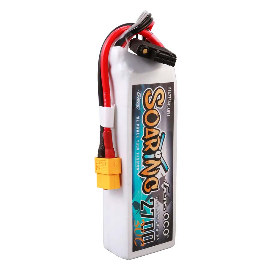 GENS ACE GE1-2700-3X6GT - GensAce Soaring LiPo 3S 11.1V-2700-30CXT60 103x34x25mm 190g G-Tech