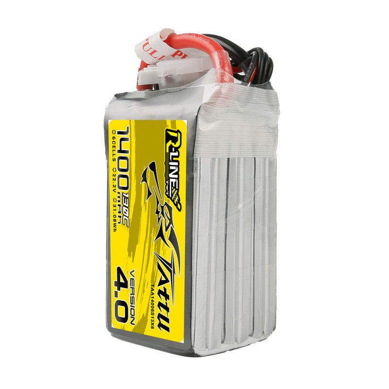 GENS ACE GE1TA-1400-6X6 - Gens ace Tattu-R LiPo 6S 22.2V-1400-130C XT60 78x39x42mm 225g