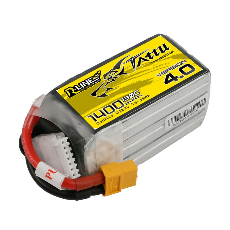 GENS ACE GE1TA-1400-6X6 - Gens ace Tattu-R LiPo 6S 22.2V-1400-130C XT60 78x39x42mm 225g