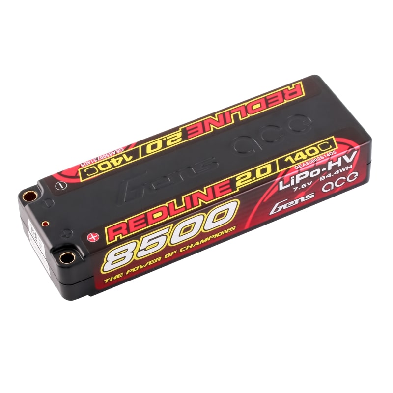 GENS ACE GEA85002S14D5 - GensAce Redline 2.0 2S HV 7.6V-140C-8500 139x47x25mm 302g