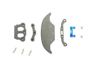 GL Racing GG-OP-044 - Giulia Front carbon bumper & rear carbon post set for GL 488 GT3 hard body