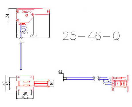 25 - 46 90-Degree Nose Retract Unit