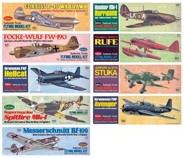 Guillows 500 - Assorted WW 2 Models 24pcs