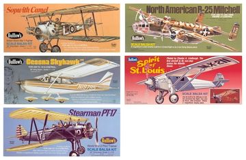 Guillows 800 - Assorted Scale U/C Models 6pcs